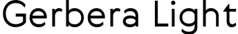 Gerbera Light font - Gerbera-Light.otf