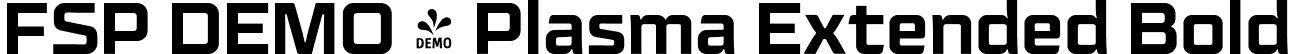 FSP DEMO - Plasma Extended Bold font - Fontspring-DEMO-plasma-boldextended.otf