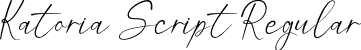 Katoria Script Regular font - Katoria Script.otf