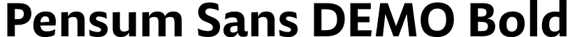 Pensum Sans DEMO Bold font - PensumSansDEMO-Bold.otf