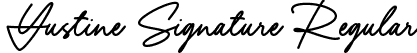 Yustine Signature Regular font - Yustine Signature.otf