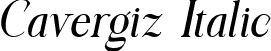 Cavergiz Italic font - CavergizItalic-MVjle.ttf