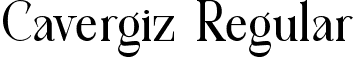 Cavergiz Regular font - Cavergiz-rgPwO.ttf