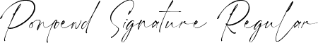 Ponpewd Signature Regular font - ponpewd-signature.ttf