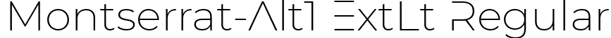 Montserrat-Alt1 ExtLt Regular font - MontserratAlt1-ExtraLight.ttf