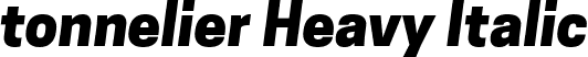 tonnelier Heavy Italic font - Tonnelier-HeavyItalic.ttf