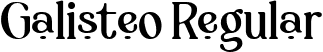 Galisteo Regular font - GalisteoRegular-x3M8m.ttf