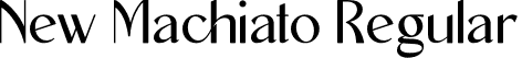 New Machiato Regular font - New Machiato.otf