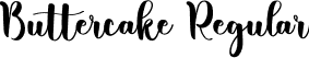 Buttercake Regular font - Buttercake.otf