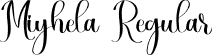 Miyhela Regular font - Miyhela.otf