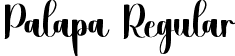 Palapa Regular font - Palapa.ttf