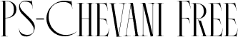 PS-Chevani Free font - PS-Chevani-Free.otf