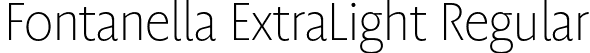 Fontanella ExtraLight Regular font - Fontanella-ExtraLight.otf