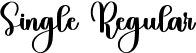 Single Regular font - Single.ttf