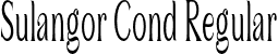 Sulangor Cond Regular font - SulangorCond-MVz0P.otf