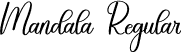 Mandala Regular font - Mandala.otf