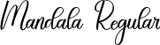 Mandala Regular font - Mandala.ttf