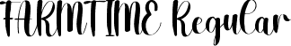 FARMTIME Regular font - FARMTIME.ttf