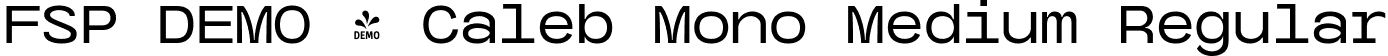 FSP DEMO - Caleb Mono Medium Regular font - Fontspring-DEMO-calebmono-medium.ttf