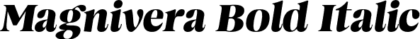 Magnivera Bold Italic font - MagniveraTrial-BoldItalic.otf