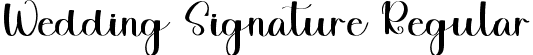 Wedding Signature Regular font - Wedding Signature.ttf