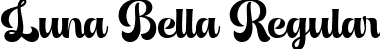 Luna Bella Regular font - LunaBellaRegular-OVzzO.ttf