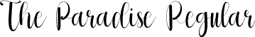 The Paradise Regular font - The Paradise.otf