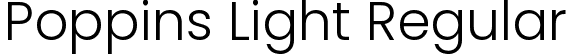 Poppins Light Regular font - Poppins-Light.ttf