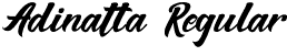 Adinatta Regular font - Adinatta-Personal Use.otf