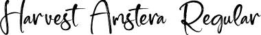 Harvest Amstera Regular font - Harvest Amstera.otf