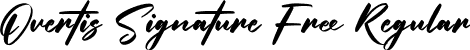 Overtis Signature Free Regular font - overtis-signature-free.ttf