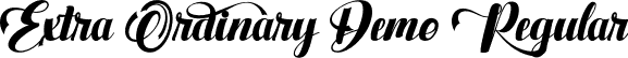 Extra Ordinary Demo Regular font - ExtraOrdinaryDemo.otf