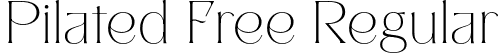 Pilated Free Regular font - pilated.otf