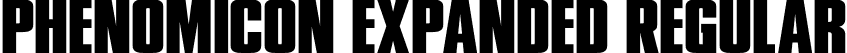 Phenomicon Expanded Regular font - phenomiconexpand.otf