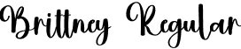 Brittney Regular font - Brittney.otf