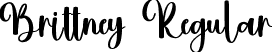 Brittney Regular font - Brittney.ttf