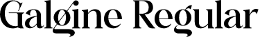 Galgine Regular font - Galgine.otf