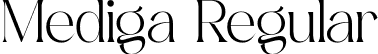 Mediga Regular font - Mediga.otf