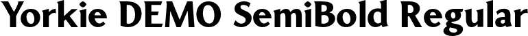 Yorkie DEMO SemiBold Regular font - YorkieDEMO-SemiBold.otf