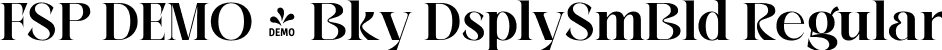 FSP DEMO - Bky DsplySmBld Regular font - Fontspring-DEMO-beokay-displaysemibold.ttf