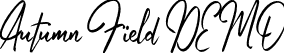 Autumn Field DEMO font - autumnfieldikiikocom-al7zm.otf