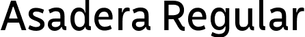 Asadera Regular font - Asadera-regular.otf