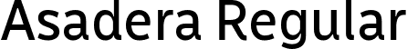 Asadera Regular font - Asadera-regular.ttf