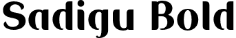 Sadigu Bold font - Sadigu-Bold.otf