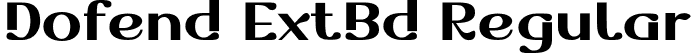 Dofend ExtBd Regular font - Dofend-ExtraBold.otf