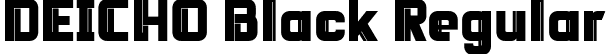 DEICHO Black Regular font - DEICHO-Black.otf