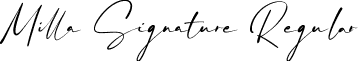 Milla Signature Regular font - milla-signature-personal-use-only.ttf