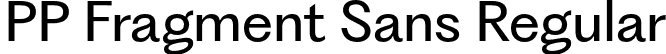 PP Fragment Sans Regular font - PPFragment-SansRegular.otf