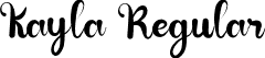 Kayla Regular font - Kayla.otf