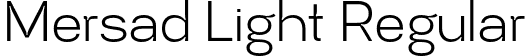 Mersad Light Regular font - Mersad-Light.otf